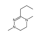 1,4-dimethyl-3-propyl-5,6-dihydro-1,2,4-triazine结构式