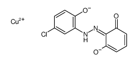 [2-[(5-chloro-2-hydroxyphenyl)azo]benzene-1,3-diolato]copper Structure