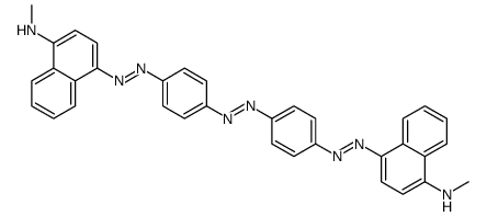 4,4'-[Azobis(4,1-phenyleneazo)]bis[N-methyl-1-naphthalenamine] Structure