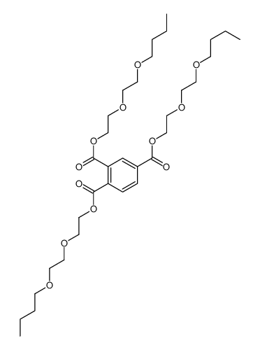 1,2,4-Benzenetricarboxylic acid tris[2-(2-butoxyethoxy)ethyl] ester Structure