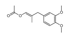 1-acetoxy-2-methyl-3-(3,4-dimethoxyphenyl)propene结构式