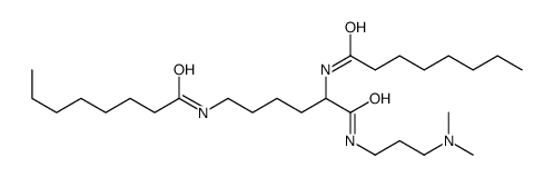 N,N'-[1-[[[3-(dimethylamino)propyl]amino]carbonyl]-1,5-pentanediyl]bisoctanamide structure