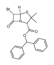 diphenylmethyl 6α-bromopenicillanate结构式