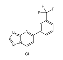 7-氯-5-[3-(三氟甲基)苯基]-[1,2,4]噻唑并[1,5-a]嘧啶结构式