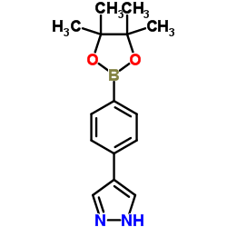 4-(4-(4,4,5,5-Tetramethyl-1,3,2-dioxaborolan-2-yl)phenyl)-1h-pyrazole图片