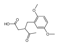 3-(2,5-dimethoxybenzyl)-4-oxopentanoic acid Structure