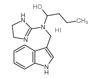 1-((4,5-Dihydro-1H-imidazol-2-yl)(1H-indol-3-ylmethyl)amino)-1-butanol monohydroiodide结构式