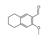 3-METHOXY-5,6,7,8-TETRAHYDRO-NAPHTHALENE-2-CARBALDEHYDE structure