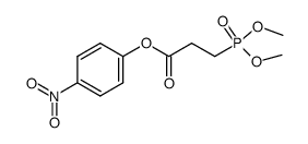 p-nitrophenyl 3-(dimethylphosphono)propionate结构式