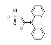 N-(1-chloro-2-dichlorophosphorylethenyl)-N-phenylaniline Structure