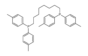 8-bis(4-methylphenyl)phosphanyloctyl-bis(4-methylphenyl)phosphane Structure