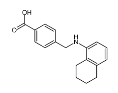 4-[(5,6,7,8-tetrahydronaphthalen-1-ylamino)methyl]benzoic acid结构式