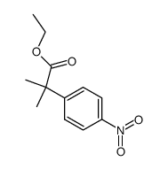 ethyl 2-methyl-2-(4-nitrophenyl)propionate结构式