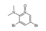 3,5-dibromo-2-(dimethylamino)pyridine 1-oxide结构式