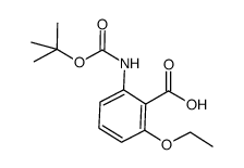 2-tert-butoxycarbonylamino-6-ethoxy-benzoic acid Structure