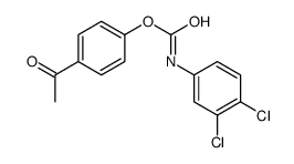 (4-acetylphenyl) N-(3,4-dichlorophenyl)carbamate Structure