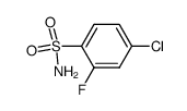 4-chloro-2-fluorobenzenesulfonamide structure