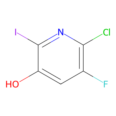 6-chloro-5-fluoro-2-iodo-pyridin-3-ol Structure