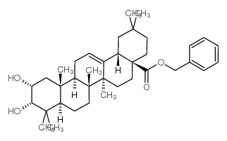 3-Epimaslinic acid benzyl ester structure