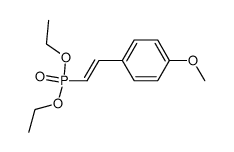 Diethyl [(E)-2-(p-methoxyphenyl)ethenyl]phosphonate结构式