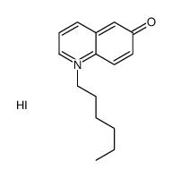 1-hexylquinolin-1-ium-6-ol,iodide结构式