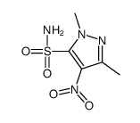 2,5-dimethyl-4-nitropyrazole-3-sulfonamide Structure