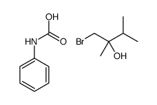 1-bromo-2,3-dimethylbutan-2-ol,phenylcarbamic acid结构式