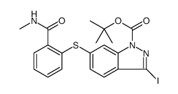 3-iodo-6-(2-(Methylcarbamoyl)phenylthio)-1H-1-Boc-indazole picture