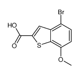 4-bromo-7-methoxy-1-benzothiophene-2-carboxylic acid结构式