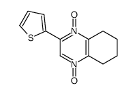 4-oxido-3-thiophen-2-yl-5,6,7,8-tetrahydroquinoxalin-1-ium 1-oxide结构式