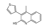 4-methyl-3-thiophen-3-yl-1H-quinoline-2-thione Structure