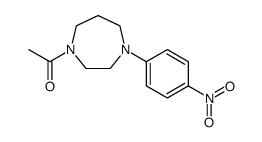 1-Acetyl-4-(4-nitrophenyl)-1,4-diazepane结构式