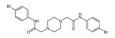 2-[4-[2-(4-bromoanilino)-2-oxoethyl]piperazin-1-yl]-N-(4-bromophenyl)acetamide结构式