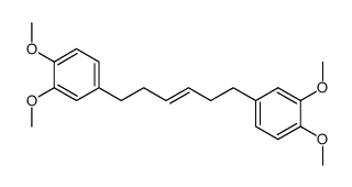 1,6-bis(3,4-dimethoxyphenyl)trans-3-hexene Structure