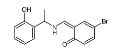 4-bromo-6-[[1-(2-hydroxyphenyl)ethylamino]methylidene]cyclohexa-2,4-dien-1-one结构式