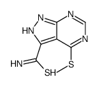 4-methylsulfanyl-2H-pyrazolo[3,4-d]pyrimidine-3-carbothioamide Structure