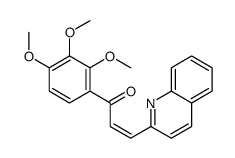 3-quinolin-2-yl-1-(2,3,4-trimethoxyphenyl)prop-2-en-1-one结构式