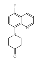 1-(5-氟-喹啉-8-基)-哌啶-4-酮结构式