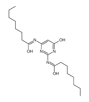 N-[2-(octanoylamino)-4-oxo-1H-pyrimidin-6-yl]octanamide结构式