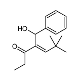 4-[hydroxy(phenyl)methyl]-6,6-dimethylhept-4-en-3-one结构式