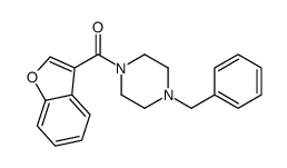 1-benzofuran-3-yl-(4-benzylpiperazin-1-yl)methanone Structure