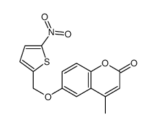 4-methyl-6-[(5-nitrothiophen-2-yl)methoxy]chromen-2-one Structure