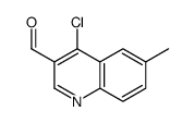 4-chloro-6-methylquinoline-3-carbaldehyde Structure