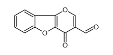 4-oxopyrano[3,2-b][1]benzofuran-3-carbaldehyde结构式