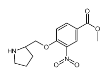 methyl 3-nitro-4-[[(2S)-pyrrolidin-2-yl]methoxy]benzoate结构式