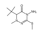 1-Methyl-3-methylthio-4-amino-6-t-butyl-1,6-dihydro-1,2,4-triazin-5(4H)-one Structure