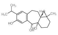 4aH-Dibenzo[a,d]cycloheptene-4a,5,7-triol,1,2,- 3,4,5,10,11,11a-octahydro-1,1-dimethyl-8-(1- methylethyl)-,(4aR,5S,11aS)-结构式