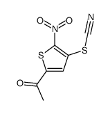 (5-acetyl-2-nitrothiophen-3-yl) thiocyanate Structure