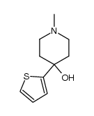 1-methyl-4-[2]thienyl-piperidin-4-ol structure