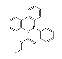 6-phenyl-6H-dibenzo[1,2]azaborinine-5-carboxylic acid ethyl ester结构式